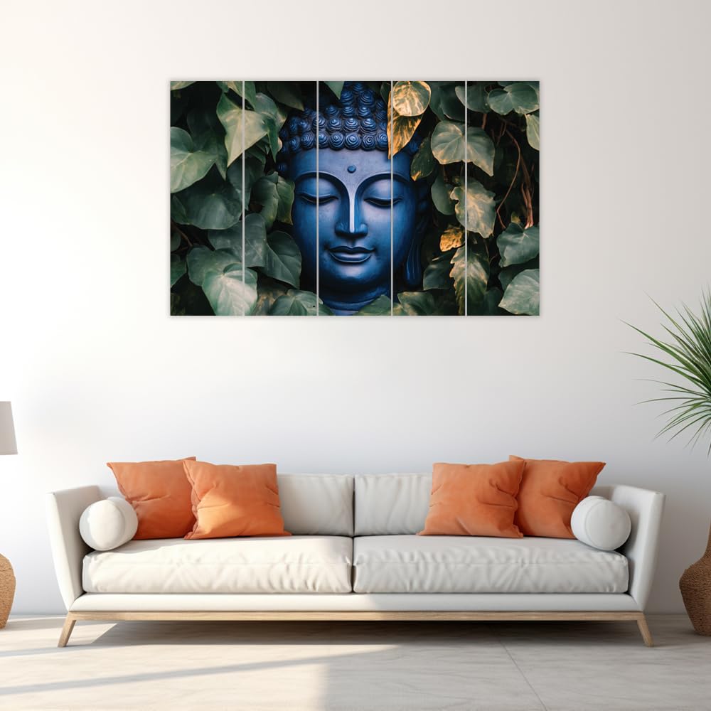 inep-b0dl9wm3f7-side-view-of-the-wooden-frame-on-the-buddha-mazing-5-panel-framed-wall-art-to-zen-out-any-room-highlighting-its-sleek-depth..jpg